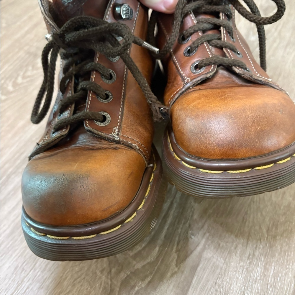 Dr. Martens 8542 Made in England Brown Leather Oxford Shoes Men’s Size 7 Wmns 9 - Picture 2 of 11